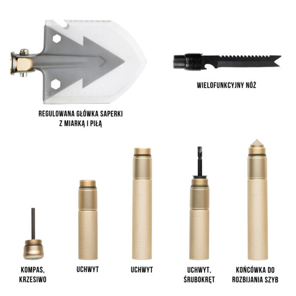 MACGYVER SAPERKA TAKTYCZNA 14 W 1  MULTITOOL 102277 - obrazek 6