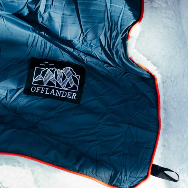 OFFLANDER MIĘKKI KOC PLED KEMPINGOWY GRANATOWY 200 x 140 - obrazek 4