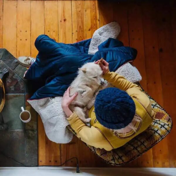 OFFLANDER MIĘKKI KOC PLED KEMPINGOWY GRANATOWY 200 x 140 - obrazek 7