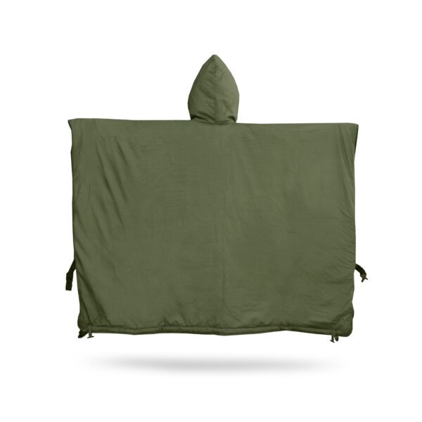 OFFLANDER PONCZO KEMPINGOWE OCIEPLANE WODOODPORNE ZIELONO-BRĄZOWE - obrazek 8