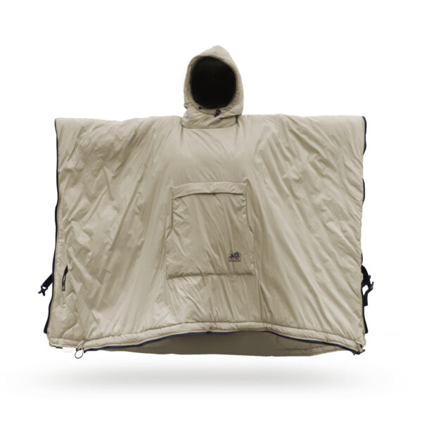 OFFLANDER PONCZO KEMPINGOWE OCIEPLANE WODOODPORNE KHAKI - obrazek 4