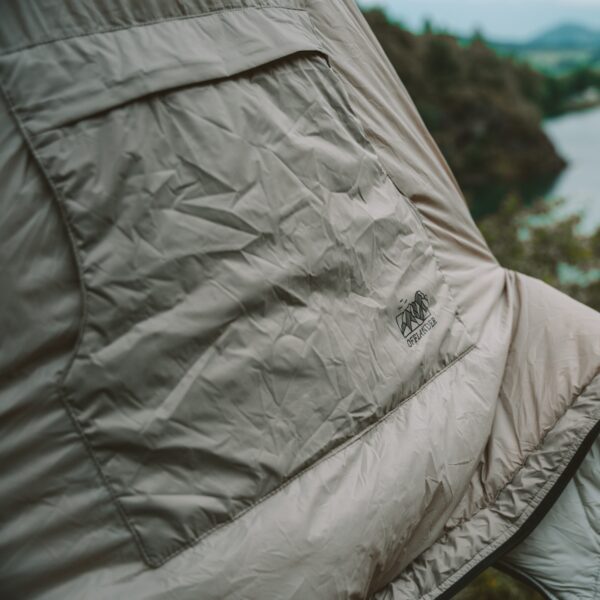 OFFLANDER PONCZO KEMPINGOWE OCIEPLANE WODOODPORNE KHAKI - obrazek 8