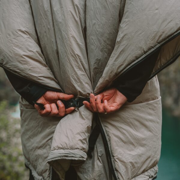 OFFLANDER PONCZO KEMPINGOWE OCIEPLANE WODOODPORNE KHAKI - obrazek 10