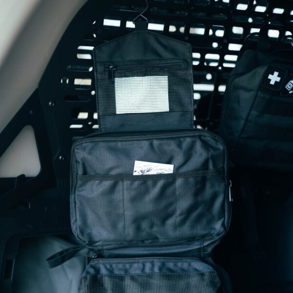 OFFLANDER ORGANIZER KOSMETYCZKA TURYSTYCZNA DO WIESZANIA CZARNA - obrazek 6