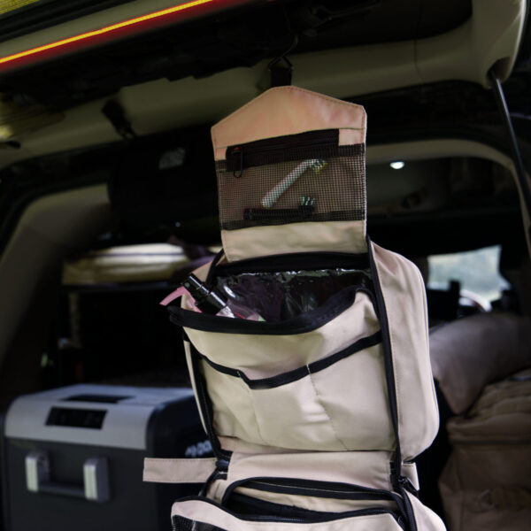 OFFLANDER ORGANIZER KOSMETYCZKA TURYSTYCZNA DO WIESZANIA KHAKI - obrazek 4