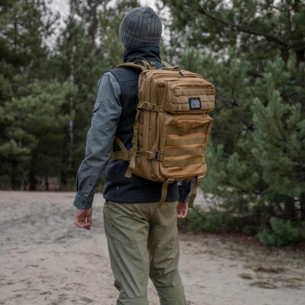 OFFLANDER PLECAK TURYSTYCZNY SURVIVAL 43L KHAKI - obrazek 5