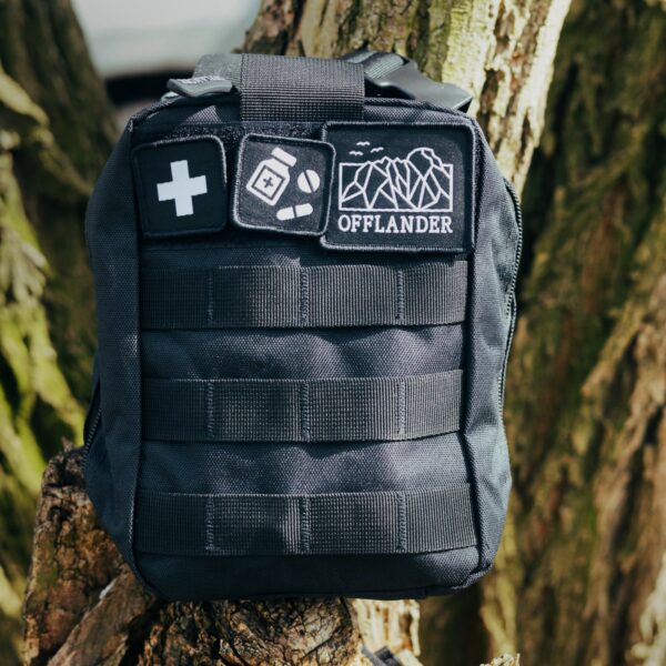 OFFLANDER SASZETKA TAKTYCZNA MOLLE Z RZEPEM APTECZKA CZARNA - obrazek 3