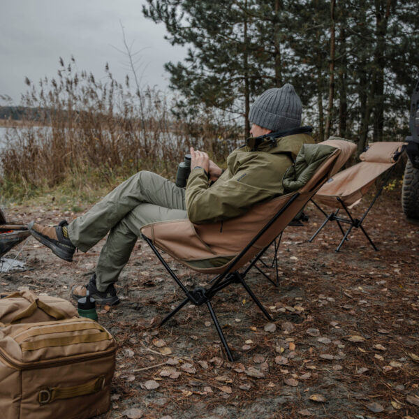 OFFLANDER DUŻE KRZESŁO TURYSTYCZNE KEMPINGOWE SKŁADANE - obrazek 5
