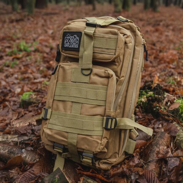 OFFLANDER PLECAK TURYSTYCZNY SURVIVAL 25L KHAKI - obrazek 8