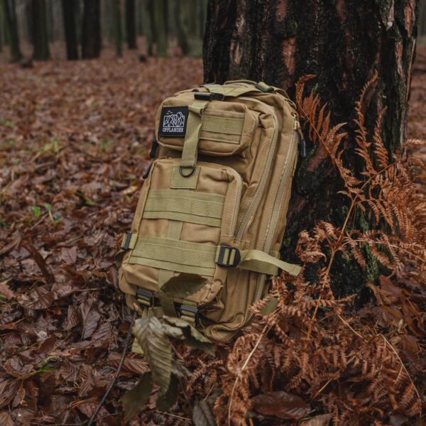 OFFLANDER PLECAK TURYSTYCZNY SURVIVAL 25L KHAKI - obrazek 9