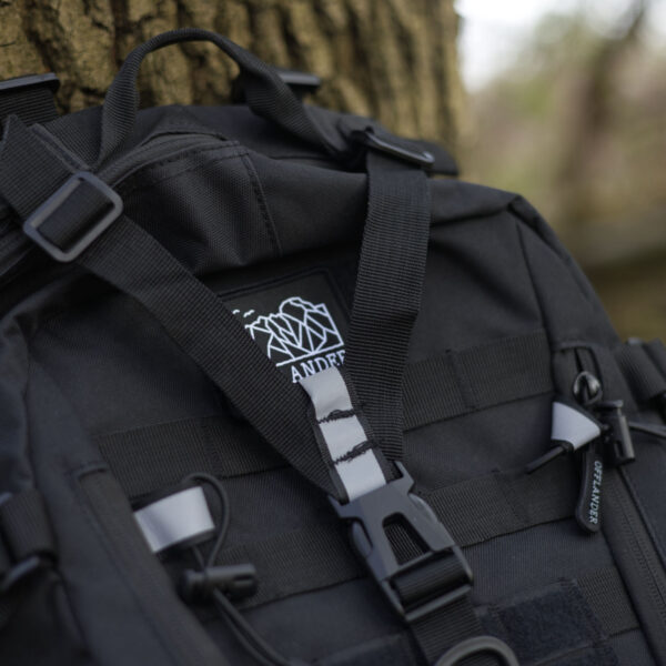 OFFLANDER PLECAK TURYSTYCZNY SURVIVAL TREKKER 25L CZARNY - obrazek 4