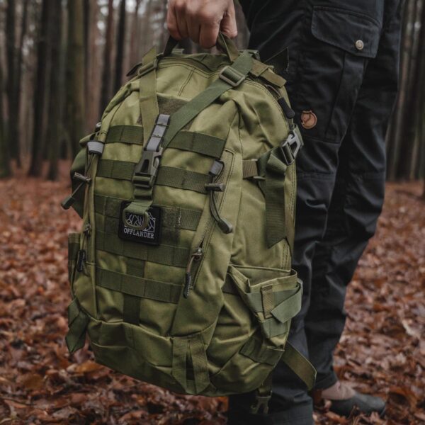 OFFLANDER PLECAK TURYSTYCZNY SURVIVAL TREKKER 25L ZIELONY - obrazek 4