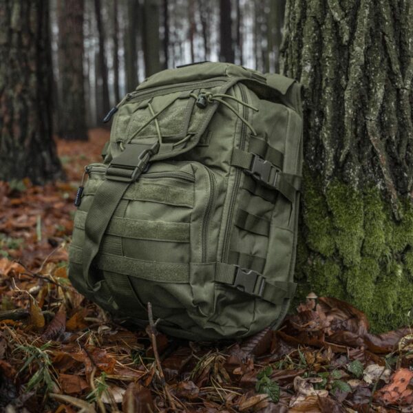 OFFLANDER PLECAK TURYSTYCZNY SURVIVAL HIKER 25L ZIELONY - obrazek 4
