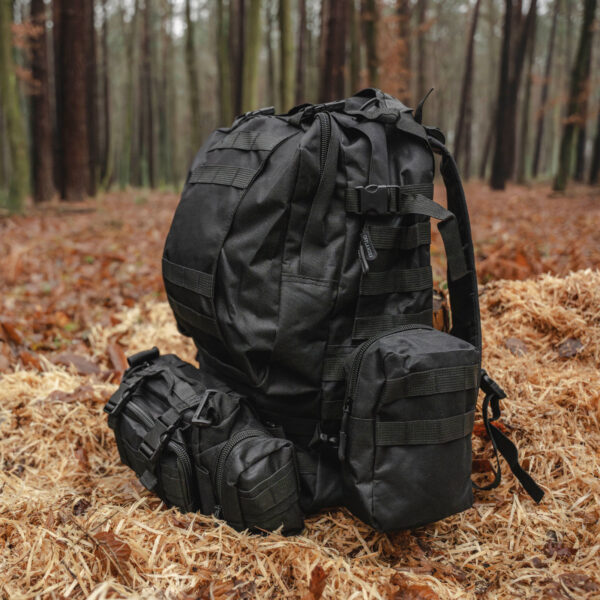 OFFLANDER PLECAK TURYSTYCZNY SURVIVAL COMBO 38L CZARNY - obrazek 6