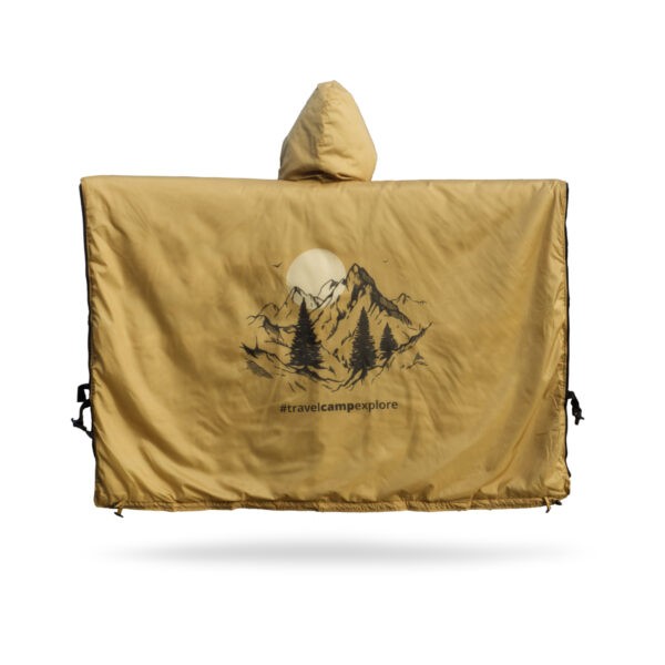 OFFLANDER PONCZO KEMPINGOWE CIENKIE Z OGRZEWACZEM SZAMPAN - obrazek 2