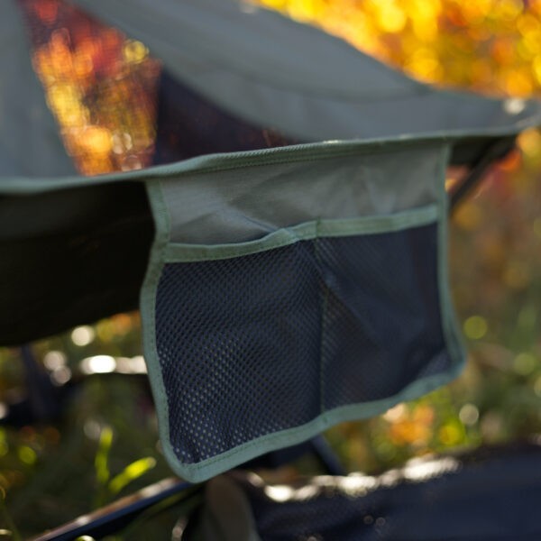 OFFLANDER DUŻE KRZESŁO KEMPINGOWE SKŁADANE OLIWKOWE - obrazek 6