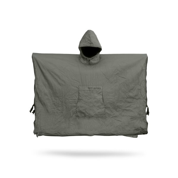 OFFLANDER PONCZO KEMPINGOWE WODOODPORNE SZARE - obrazek 2