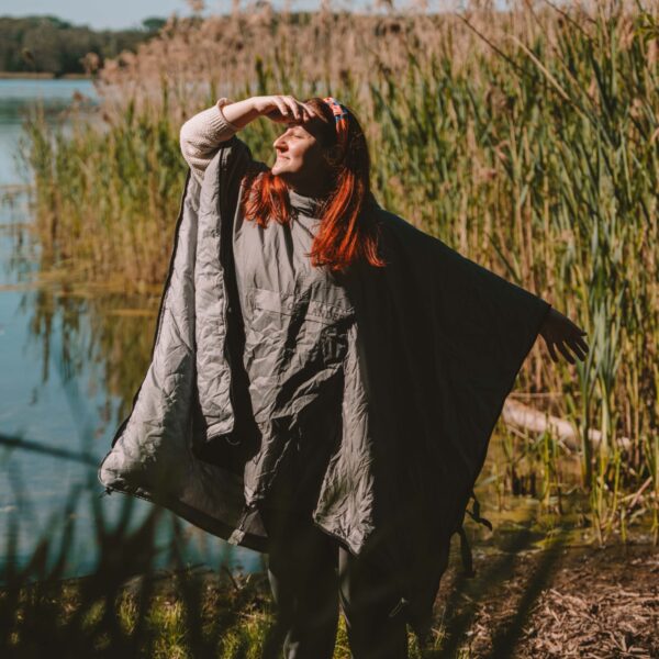 OFFLANDER PONCZO KEMPINGOWE WODOODPORNE SZARE - obrazek 4