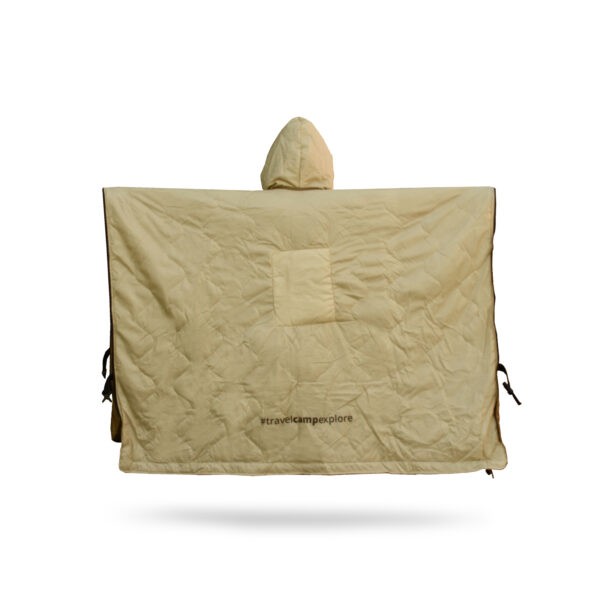 OFFLANDER PONCZO KEMPINGOWE CIENKIE Z OGRZEWACZEM BRĄZOWE - obrazek 11