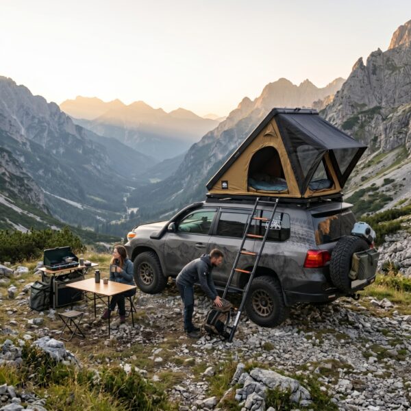 OFFLANDER NAMIOT DACHOWY TRIANGLE SLIM COYOTE - obrazek 4