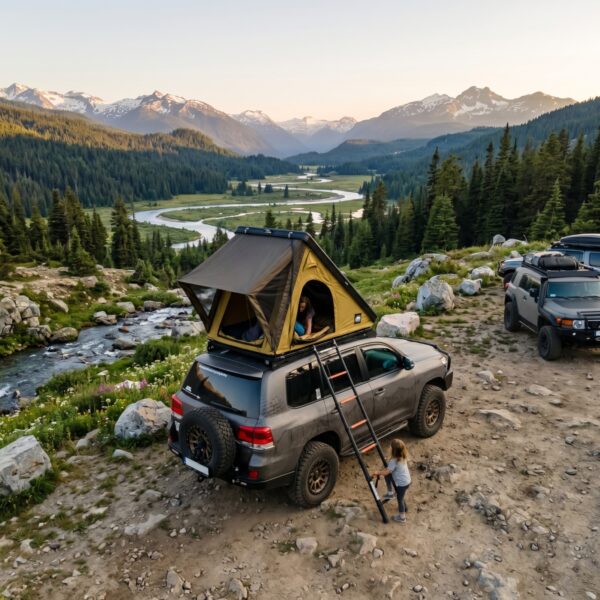 OFFLANDER NAMIOT DACHOWY TRIANGLE SLIM COYOTE - obrazek 6